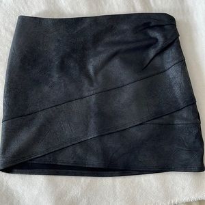 Black Suede Free People Skirt